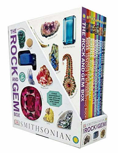 DK Children's The Rock and Gem Box 11 Books Collection Set (Rock & Fossil Hunter Experiments & Activities, Shells From Sea Snails to Scallops, Fossils From Ammonites to mammoth, Minerals, Rocks More)